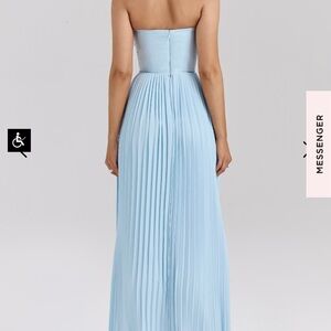 MARCELLA

OCEAN BLUE PLEATED MAXI DRESS bigger cup d-e